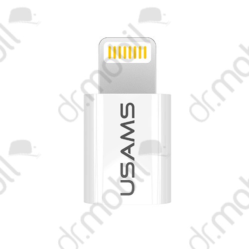 Adapter Apple  Lightning - micro USB adapter usams fehér