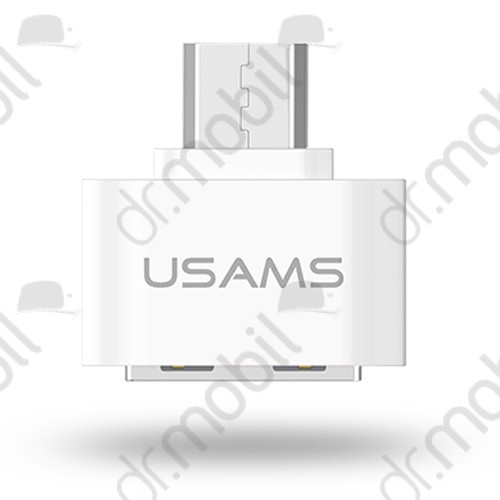 Adapter OTG UDB 2.0/Micro USB android kompatibilis usams fehér