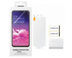 Képernyővédő fólia törlőkendővel Samsung Galaxy S10 Plus (SM-G975) (1 db-os, full screen, íves) ET-FG975CTEGWW CLEAR áttetsző 