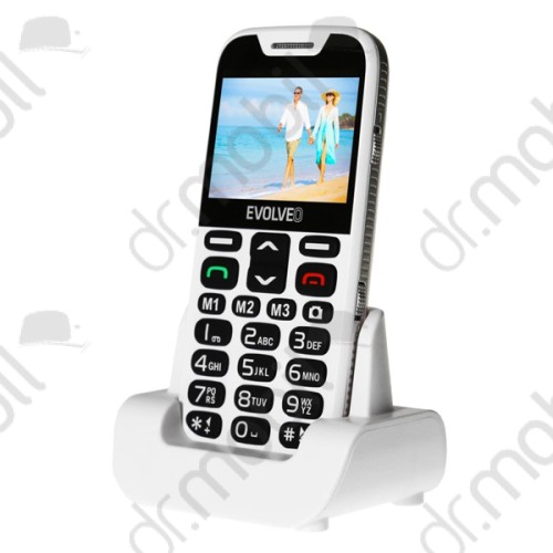 Mobiltelefon Evolveo Easyphone XD EP-600 (fehér) Nagy gomb és kijelző, vészhívó gomb!