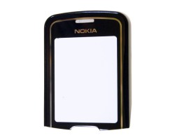 Plexi Nokia 8600 Luna kerettel fekete swap