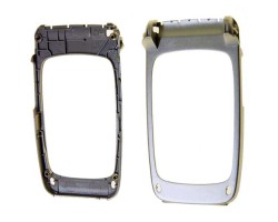 Előlap Nokia 6101 flip alsó keret ezüst ( utángyártott)