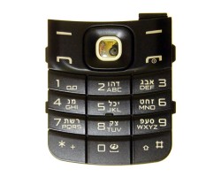 Billentyűzet Nokia 8600 Luna fekete (héber)