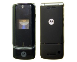 Előlap Motorola K1 fekete komplett ház (utángyártott)