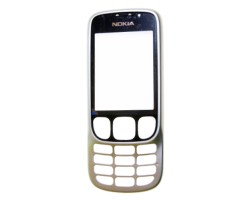 Előlap Nokia 6303 ezüst-fekete