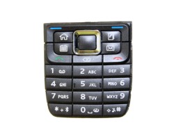 Billentyűzet Nokia E51 fekete (utángyártott)
