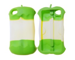 Telefonvédő gumi / szilikon Apple iPhone 4/4S alma zöld