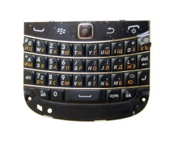 Billentyűzet BlackBerry 9900 Bold Tuoch fekete (cirill karakteres is)
