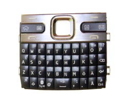 Billentyűzet Nokia E72 fekete (utángyártott)