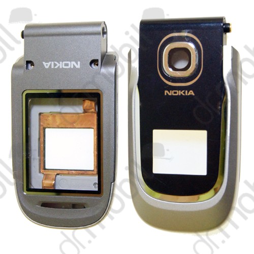 Előlap Nokia 2760 flip felső komplett alkatrészes fekete – ezüst