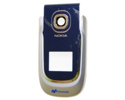 Előlap Nokia 2760 csak előlap sötétkék – ezüst (movistar logós)