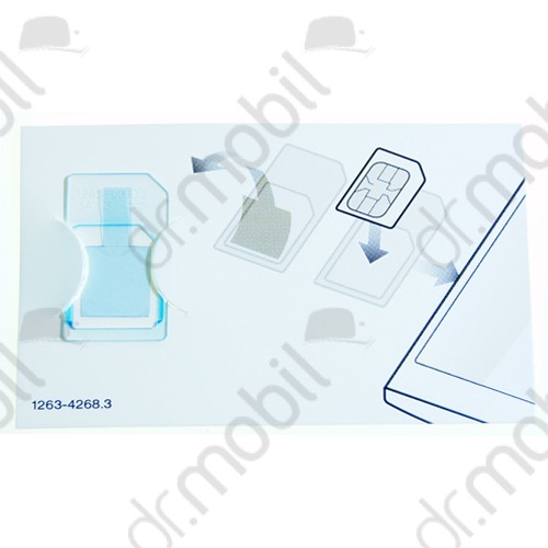 Univerzális Micro SIM adapter (Micro SIM kártyát normál méretű kártyára alakítja át)