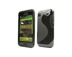 Tok telefonvédő szilikon tok Samsung GT-I9000 Galaxy S fekete S-line
