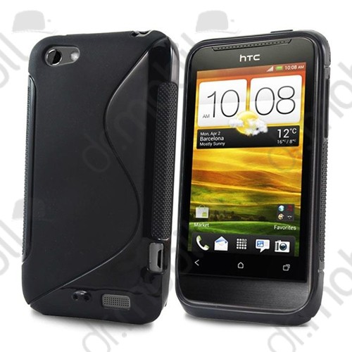 Tok telefonvédő szilikon HTC One V (T320e) S-line fekete