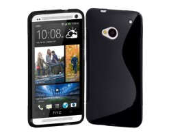 Tok telefonvédő szilikon HTC One (M7) S-line fekete