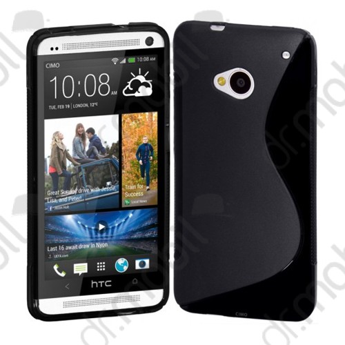Tok telefonvédő szilikon HTC One (M7) S-line fekete