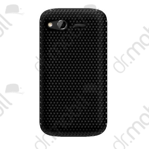 Tok telefonvédő szilikon HTC Desire S (S510e) kemény lyukacsos fekete
