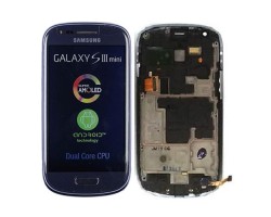 Kijelző érintőpanel Samsung GT-I8190 Galaxy S3 mini GH97-14204B LCD kék