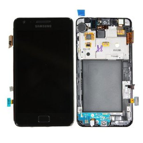 LCD érintőpanel Samsung GT-I9100 Galaxy S II GH97-12175A, GH97-12625A, GH-9712626A fekete