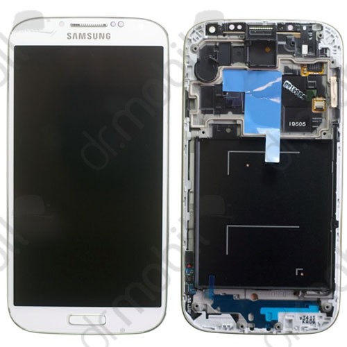 LCD érintőpanel Samsung GT-I9505 Galaxy S4 LTE GH97-14655A fehér 