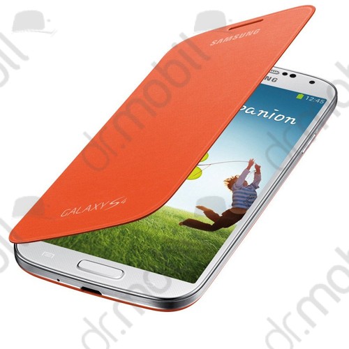 Tok flip cover telefonvédő Samsung GT-I9505 Galaxy S IV. (oldalra nyíló) flip EF-FI950BOEG narancs cs.nélkül