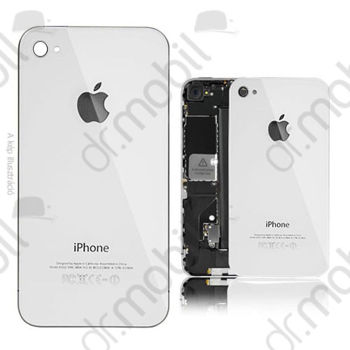 Akkufedél Apple iPhone 4S hátlap fehér