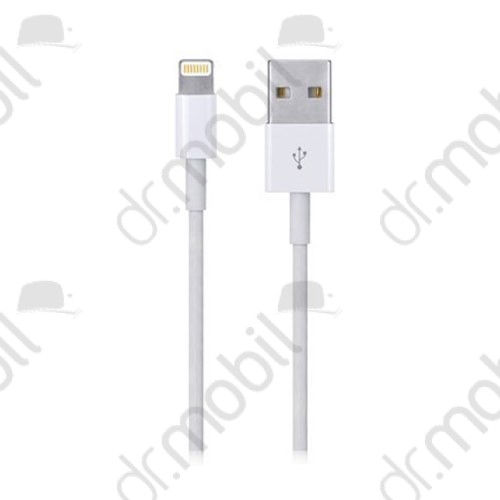 Adatkábel Apple iPhone 5 /5S / 5C / iPad 4 / iPad Mini Lightning fehér