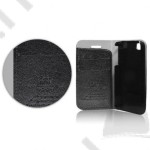Tok álló Apple iPhone 4S bőr flip fekete kártyatartós