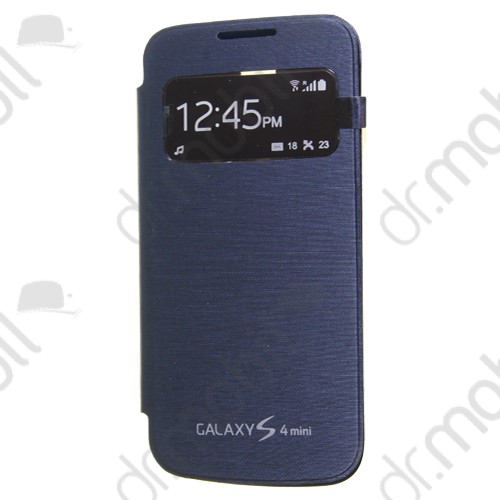 Tok flip cover Samsung GT-I9192 Galaxy S IV. mini DUAL (S4 mini) (ablakos, aktív) sötétkék