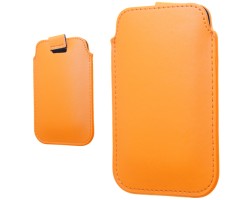 Tok álló Apple iPhone 4S méretű slim bőr, narancssárga