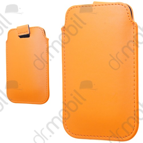 Tok álló Apple iPhone 4S méretű slim bőr, narancssárga