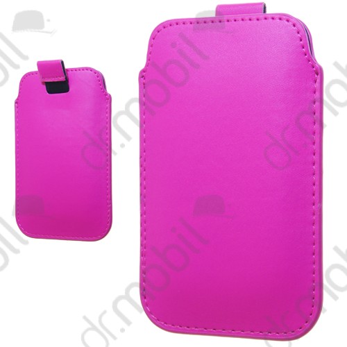 Tok álló Apple iPhone 4S méretű slim bőr, sötét rózsaszín