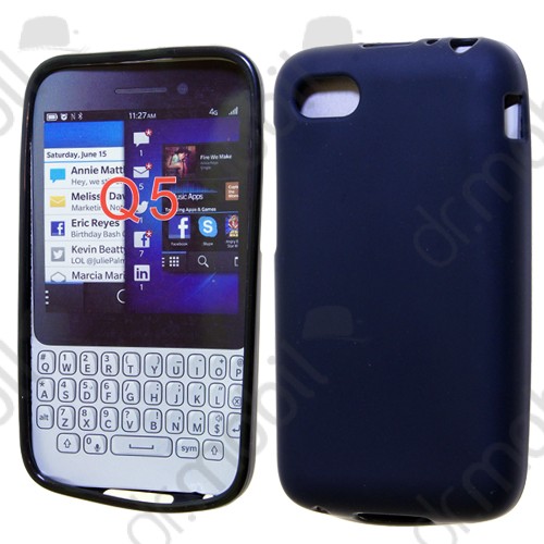 Tok telefonvédő szilikon BlackBerry Q5 füstszínű 