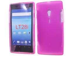 Tok telefonvédő szilikon Sony Xperia Ion (LT28h) rózsaszín - matt 