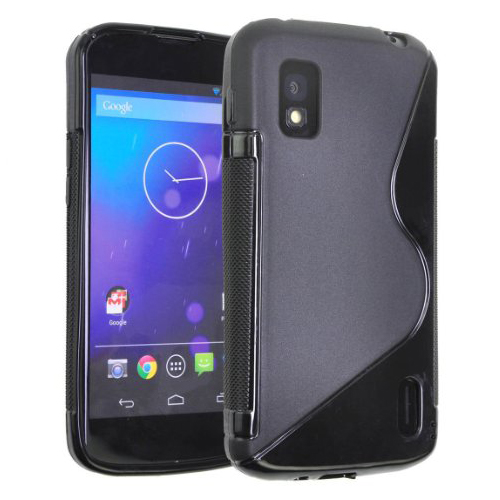 Tok telefonvédő szilikon LG E960 Nexus 4 S-line tpu fekete