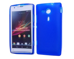 Tok telefonvédő szilikon Sony Xperia SP (C5303) kék - matt 