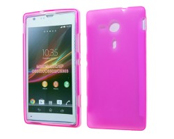 Tok telefonvédő szilikon Sony Xperia SP (C5303) rózsaszín - matt 