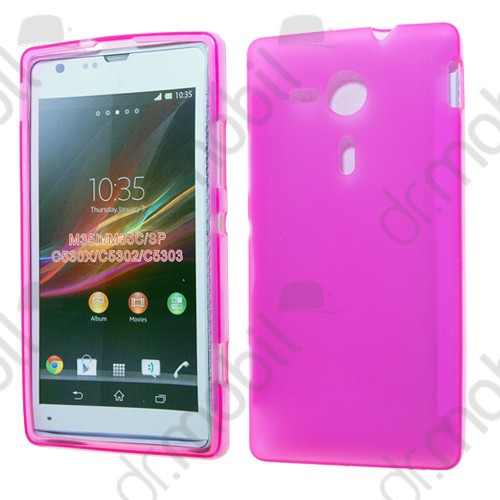 Tok telefonvédő szilikon Sony Xperia SP (C5303) rózsaszín - matt 