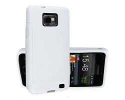 Tok telefonvédő szilikon Samsung GT-I9100 Galaxy S II S-line fehér