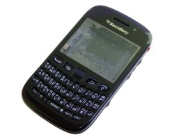 Előlap BlackBerry 9220 Curve komplett ház fekete (qwerty)