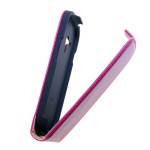 Tok álló bőr Samsung GT-I8190 Galaxy SIII. mini (ultra slim design, rejtett mágneses zár) flip rózsaszín
