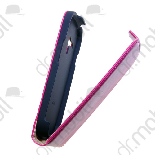 Tok álló bőr Samsung SM-G357FZ Galaxy Ace 4 LTE (ultra slim design, rejtett mágneses zár) flip rózsaszín