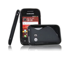 Tok telefonvédő szilikon Samusng GT-S5360 Galaxy Y S-line fekete