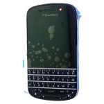 Előlap BlackBerry Q10 (lcd, érintőpanel, átvezető fóliával, billenytűzet, előlap keret) fekete