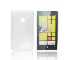 Tok telefonvédő szilikon tok Nokia Lumia 520 átlátszó S-line