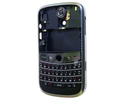 Előlap BlackBerry 9000 Bold komplett ház fekete (qwerty)