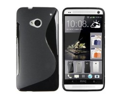 Tok telefonvédő szilikon HTC One Max TPU hátlap tok S-line fekete