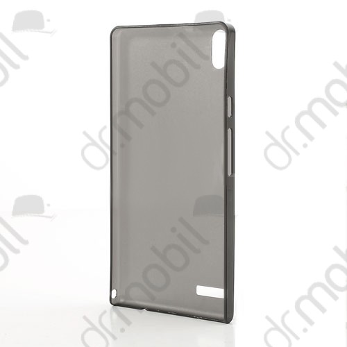 Műanyag telefonvédő Huawei Ascend P6 ultra vékony műanyag hátlap (0.3mm) fekete
