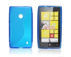 Tok telefonvédő szilikon tok Nokia Lumia 520 átlátszó S-line