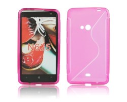 Tok telefonvédő szilikon Nokia Lumia 625 TPU hátlap tok S-line rózsaszín